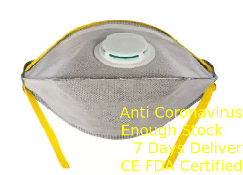 Disposable Foldable FFP2 Mask / Fold Flat Dust Mask For Pollution District সরবরাহকারী